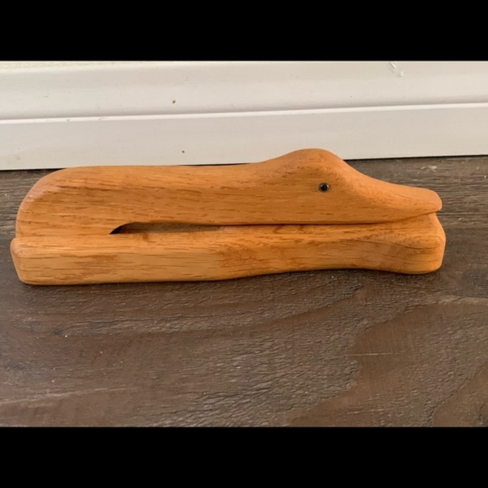 Vintage Wooden Goose /Duck Nut Quicker made in USA